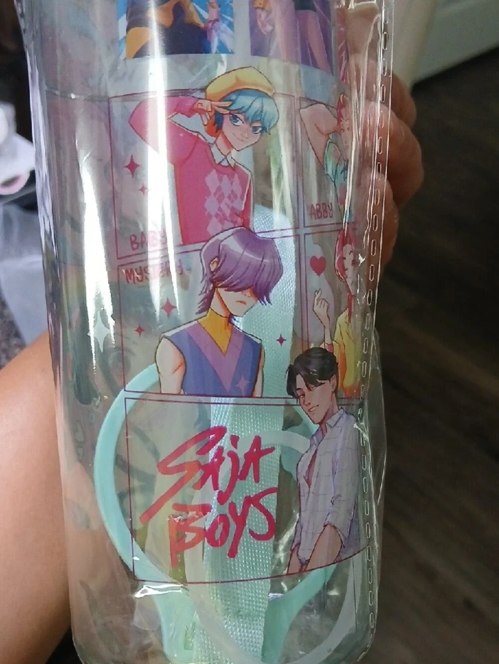 #kpop Demon Hunter Pretty Clear Water Bottle